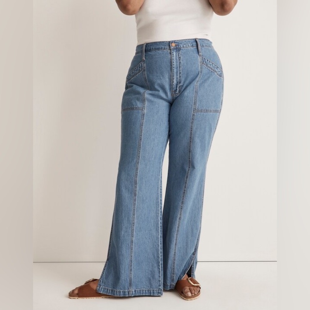 Madewell Blue Flare & Wide Leg Jeans